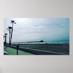 Newport Pier, Newport Beach, California Poster