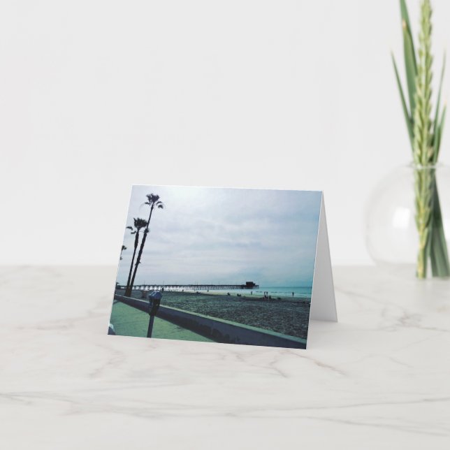 Newport Pier, Newport Beach, California Thank You Card (Front)