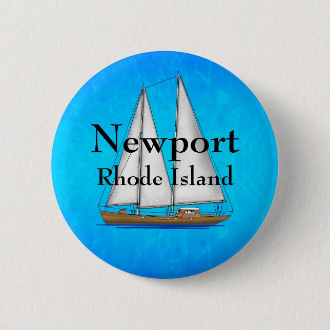 Newport Rhode Island 2 Inch Round Button (Front)