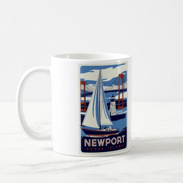 Newport Rhode Island Coffee Mug - Size 11oz (Left)