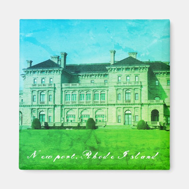 Newport, Rhode Island Ocean Estate Magnet (Front)