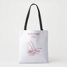 Newport Rhode Island Sail Shoulder Tote Bag
