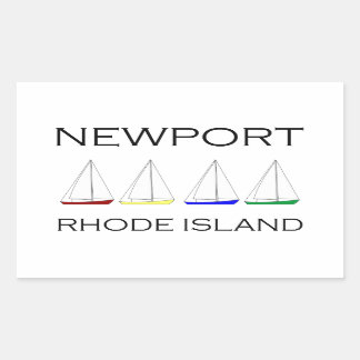 Newport Rhode Island Sailboats Sticker