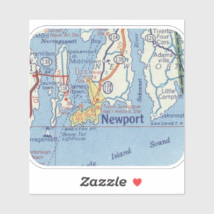 Newport RI Classic Map
