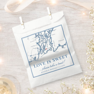 Newport RI Destination Wedding Love is Sweet Favour Bag