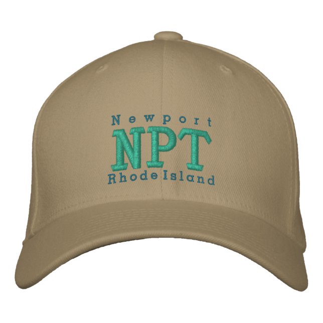 Newport, RI "NPT" Embroidered Hat (Front)