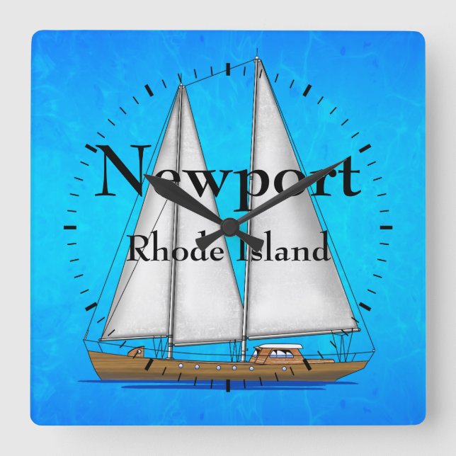 Newport Square Wall Clock (Front)