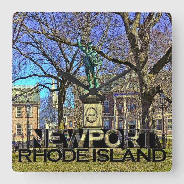 Newport Square Wall Clock (Front)