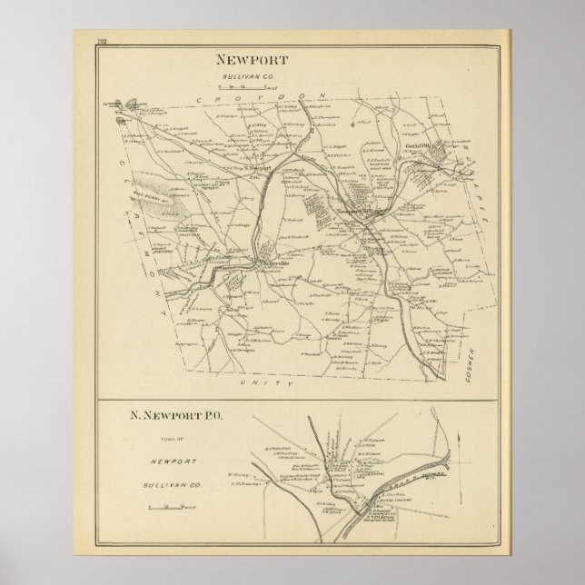 Newport, Sullivan Co Poster (Front)