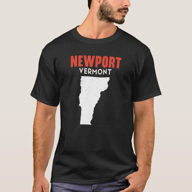 Newport Vermont USA State America Travel Vermonter T-Shirt (Front)