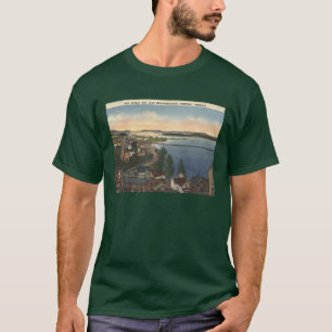 Newport VT Lake Memphremagog 1940s Vintage Style T-Shirt