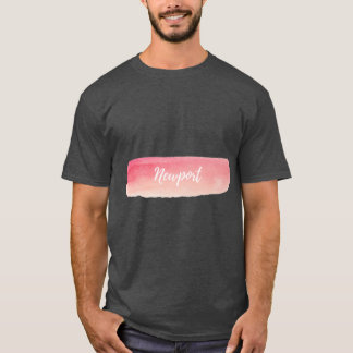 Newport Watercolor Pastel Rose Pink T-Shirt