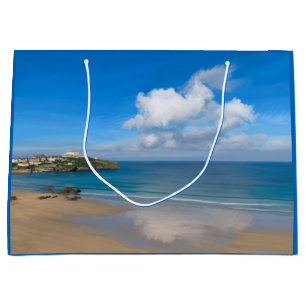 Newquay Bay in Summer  Large Gift Bag