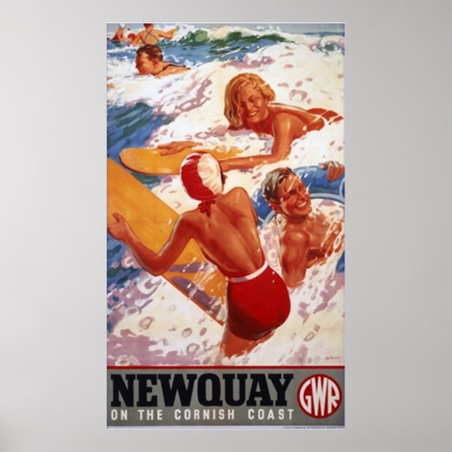 newquay travel poster FROM 8.99 (Front)