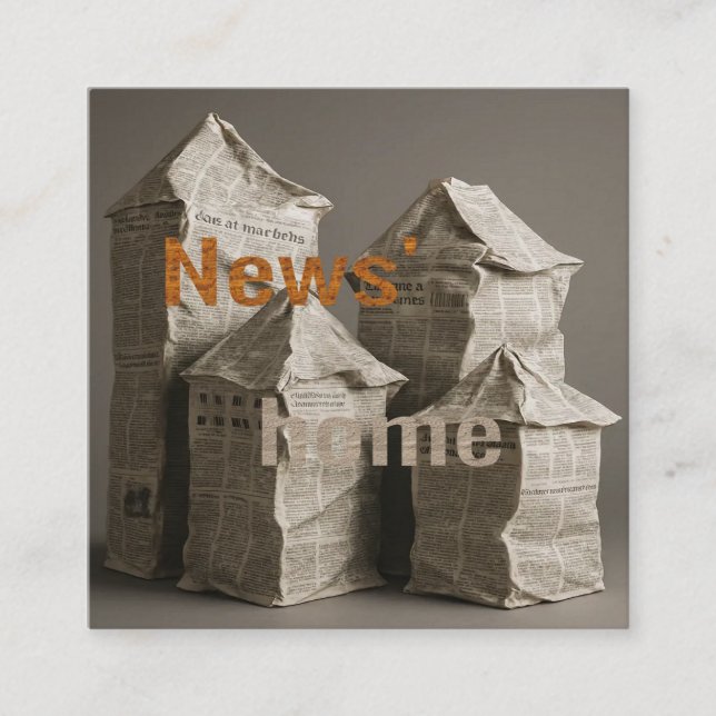 news' home square business card (Front)