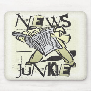 News Junkie Mouse Pad