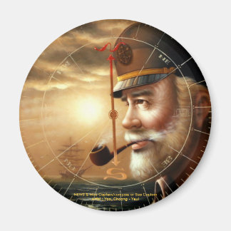 NEWS & Map Capitaine/compas ou Sea Captain Magnet