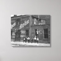 Newsboys Outside a Saloon, 1910