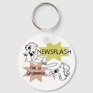 Newsflash I'm a Grammie T-shirts and Gifts Keychain