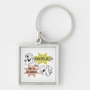 Newsflash I'm a Granma Tshirts and Gifts Keychain