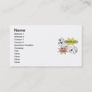 Newsflash I'm a Nonnie Tshirts and Gifts Business Card