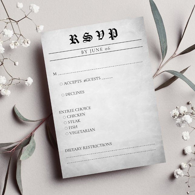 Newspaper Article Wedding RSVP Card (Newspaper Article Wedding RSVP
)