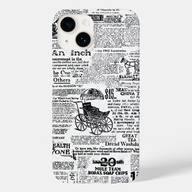 Newspaper Case-Mate iPhone Case (Back)