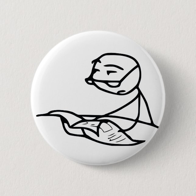 Newspaper Guy 2 Inch Round Button (Front)