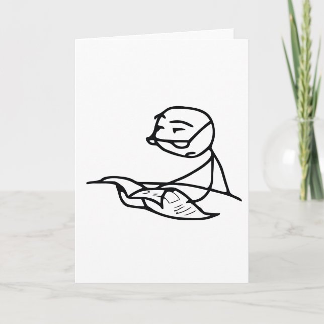 Newspaper Guy Card (Front)