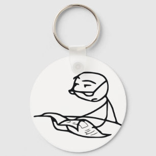 Newspaper Guy Keychain