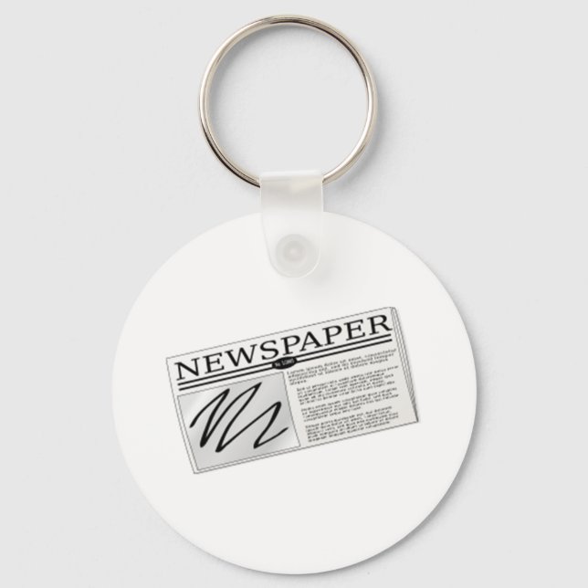 Newspaper Keychain (Front)