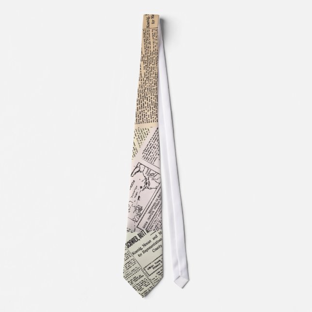 Newspaper Look Tie (Front)