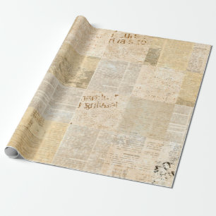 Newspaper paper grunge aged newsprint pattern back