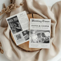 Newspaper Photo Elegant All In One Wedding