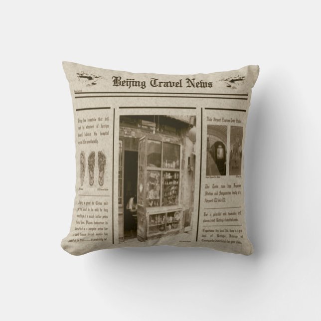 Newspaper Pillow (Front)