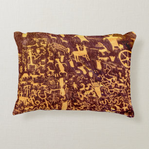Newspaper Rock American Indian Utah Accent Pillow