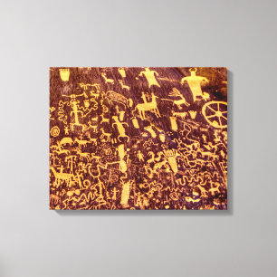 Newspaper Rock American Indian Utah Canvas Print