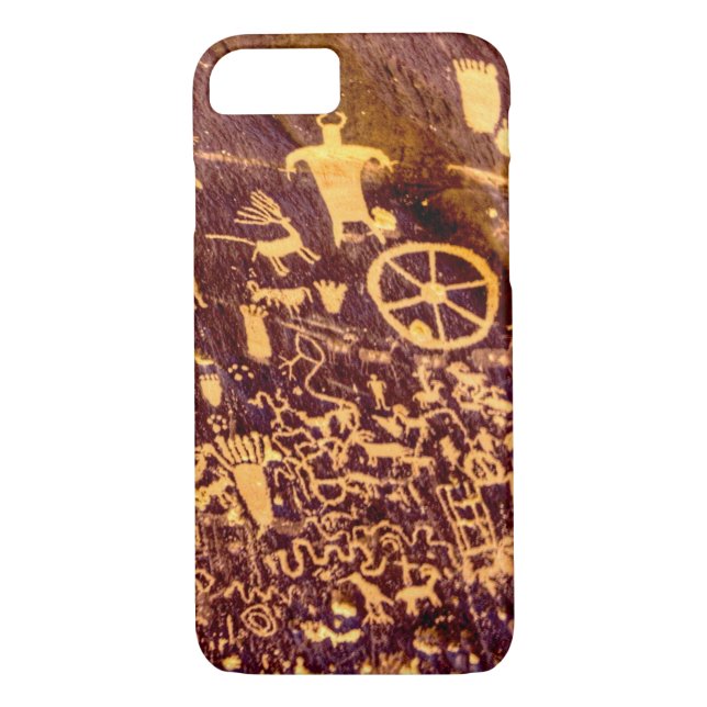 Newspaper Rock American Indian Utah Case-Mate iPhone Case (Back)