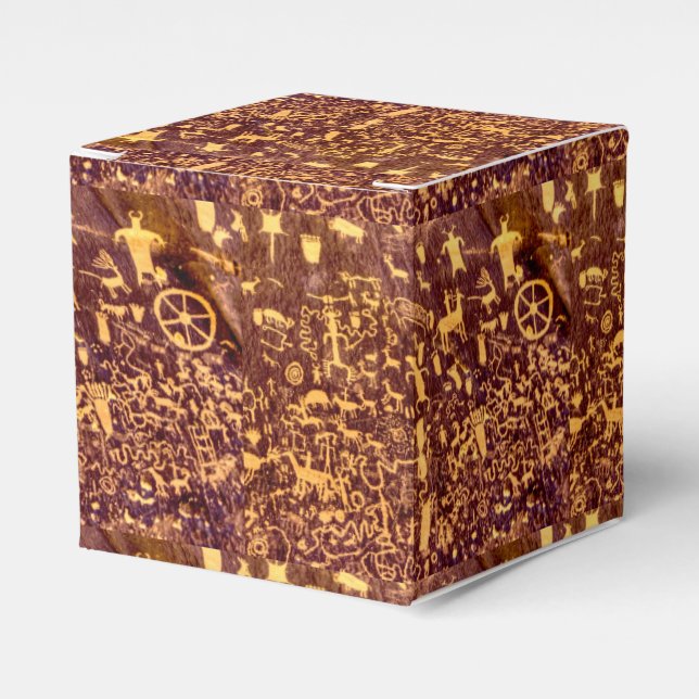 Newspaper Rock American Indian Utah Favor Box (Front Side)