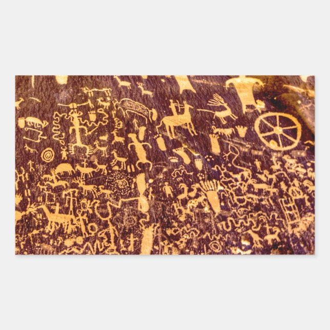 Newspaper Rock American Indian Utah Sticker (Front)