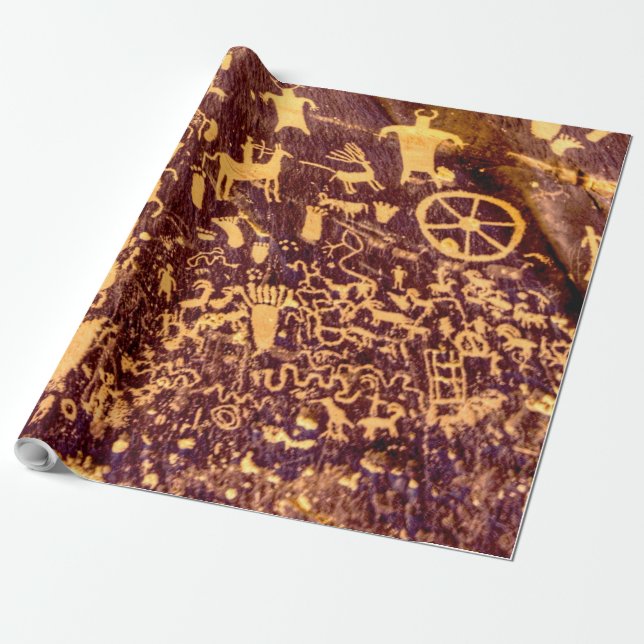 Newspaper Rock American Indian Utah Wrapping Paper (Unrolled)
