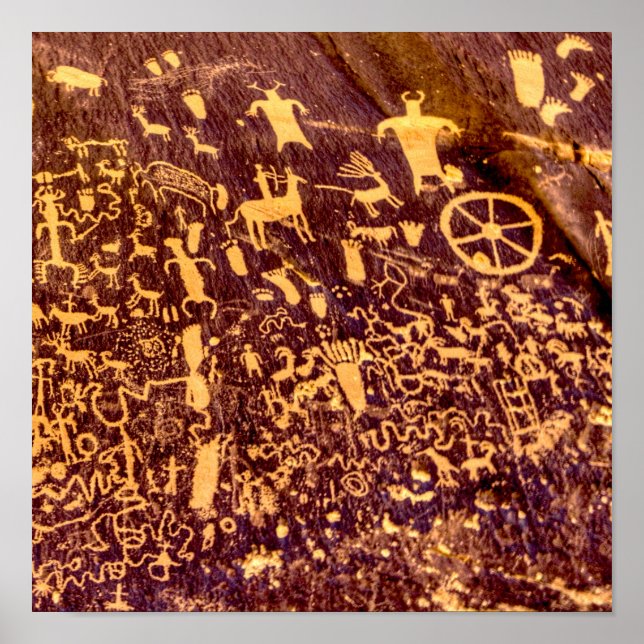 Newspaper Rock Petroglyph Indian Ancient Poster (Front)