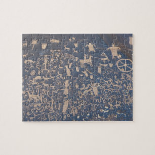 Newspaper Rock postcard Jigsaw Puzzle