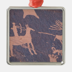 Newspaper Rock, S.P., UT Near Monticello. Metal Ornament