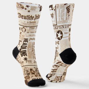 Newspaper Socks