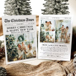 Newspaper Unique Fun What A Year Photo Christmas Holiday Card<br><div class="desc">Celebrate the highlights of your year with our unique "What A Year" Christmas photo holiday card. Designed in a modern newspaper style, this card offers a creative way to share your favourite memories and milestones. With customizable sections for photos and captions, it’s perfect for showcasing everything that made this year...</div>