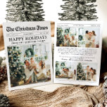 Newspaper Unique Fun What A Year Photo Christmas Holiday Card<br><div class="desc">Celebrate the highlights of your year with our unique "What A Year" Christmas photo holiday card. Designed in a modern newspaper style, this card offers a creative way to share your favourite memories and milestones. With customizable sections for photos and captions, it’s perfect for showcasing everything that made this year...</div>