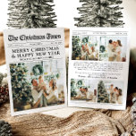 Newspaper Unique Fun What A Year Photo Christmas Holiday Card<br><div class="desc">Celebrate the highlights of your year with our unique "What A Year" Christmas photo holiday card. Designed in a modern newspaper style, this card offers a creative way to share your favourite memories and milestones. With customizable sections for photos and captions, it’s perfect for showcasing everything that made this year...</div>