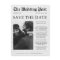 Newspaper Unique Photo Funny Save the Date Magnet