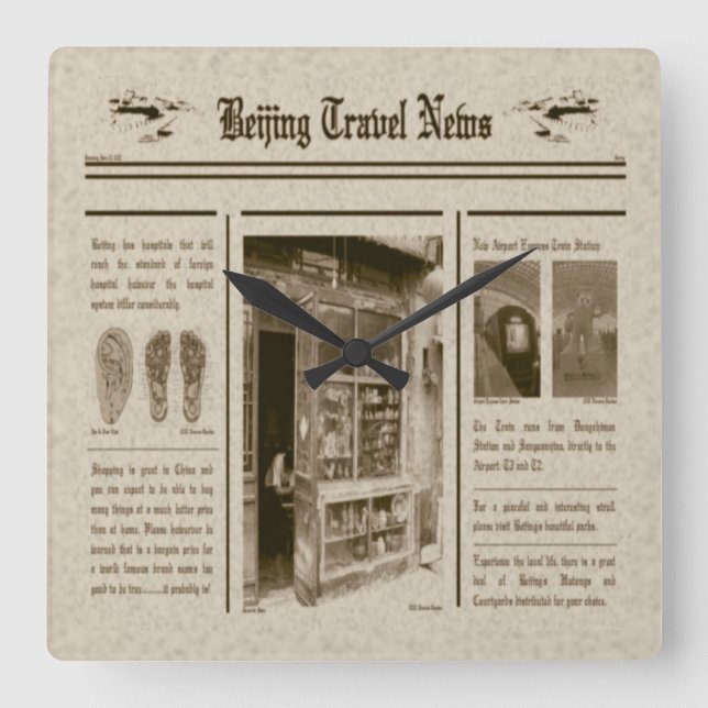 Newspaper Wall Clock (Front)